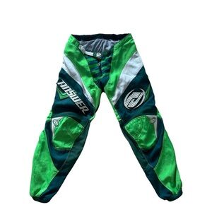 Answer Blakx and Green Vintage Dirt Bike Pants